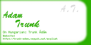adam trunk business card