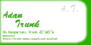 adam trunk business card